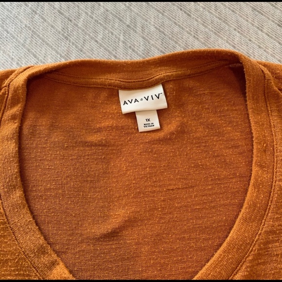 Target Ava Viv 1X Tie Front Top-super cute! - Picture 4 of 7